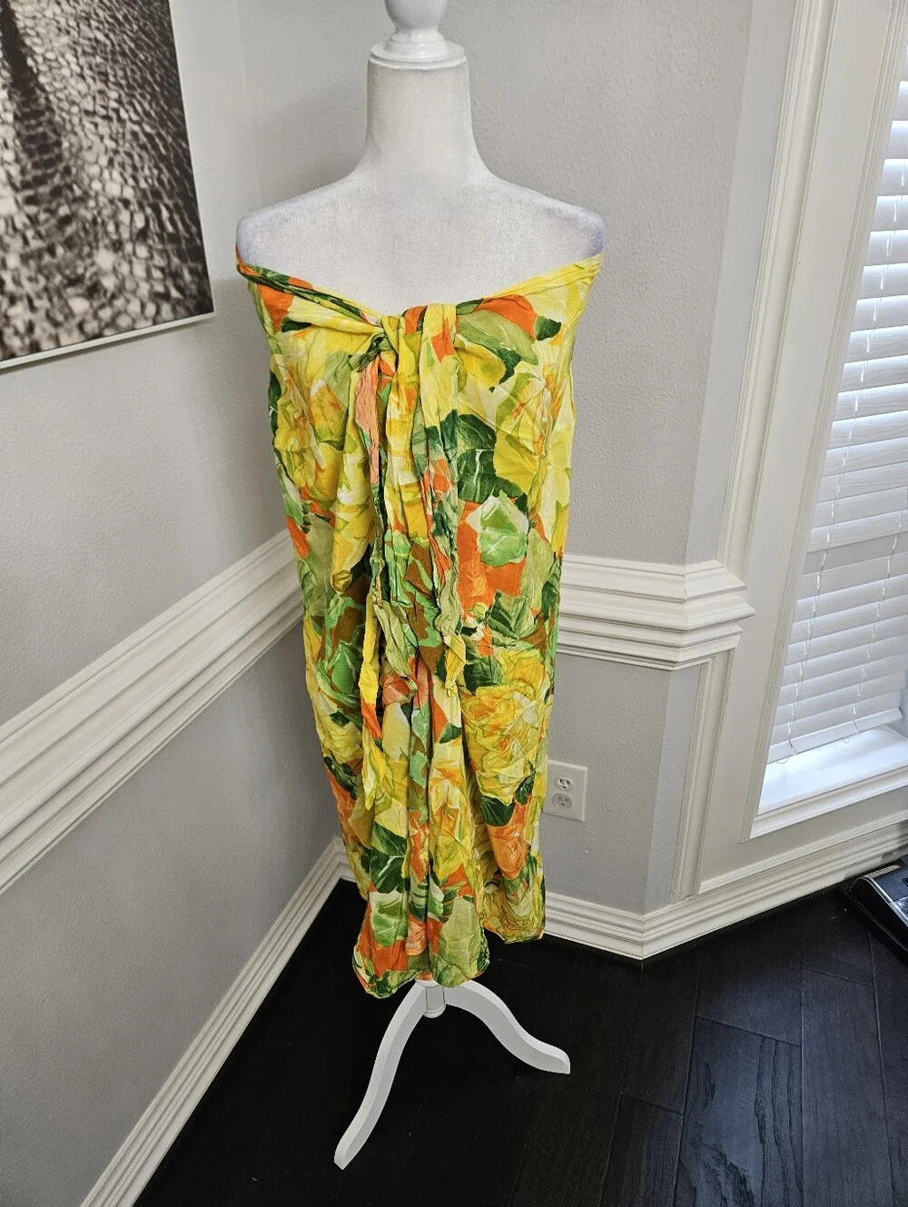 Gottex Sarong Swim Coverup Sarong Dress Tie Front Medium NWT